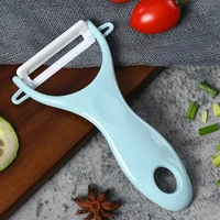 Vente chaude pour 4 couleurs éplucheur de fruits et légumes cuisine pomme de terre carotte concombre éplucheur Gadgets de cuisine éplucheur en céramique 4
