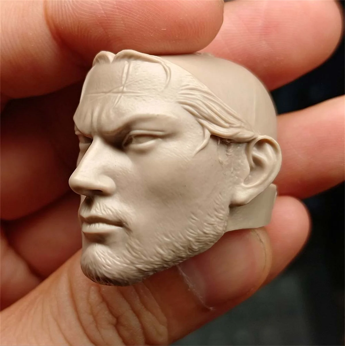 

Male Japanese samurai Head Sculpt 1/6 Scale Model Soldier Sculpture Carving Fit 12'' Inch Action Figure Toys