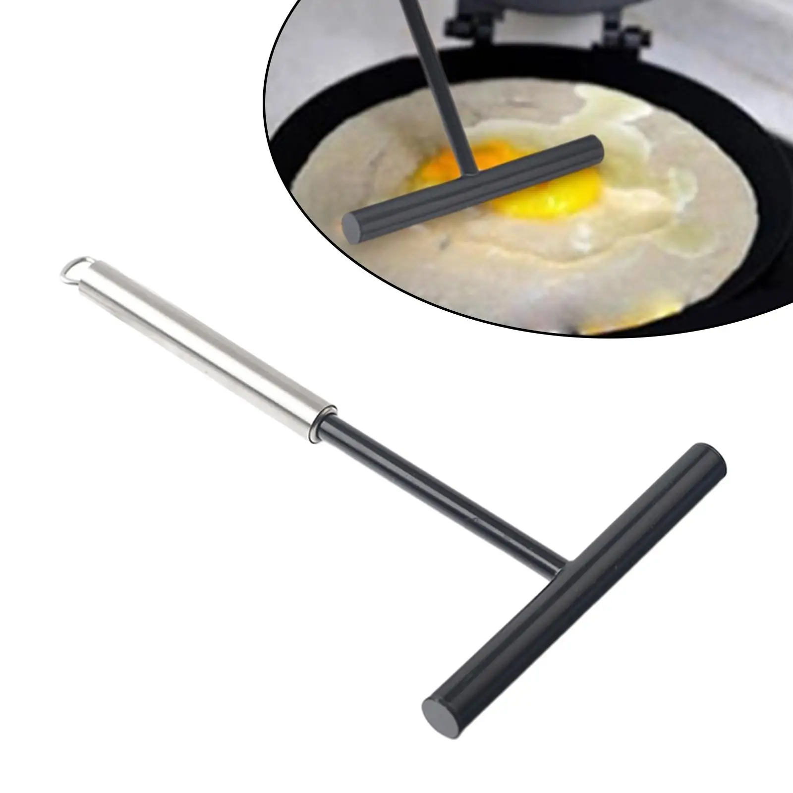 T Shape Crepes Spreader Scraper Cooking Tools Round Handle Pancake Fruit Tool DIY Portable Household Kitchen Restaurant