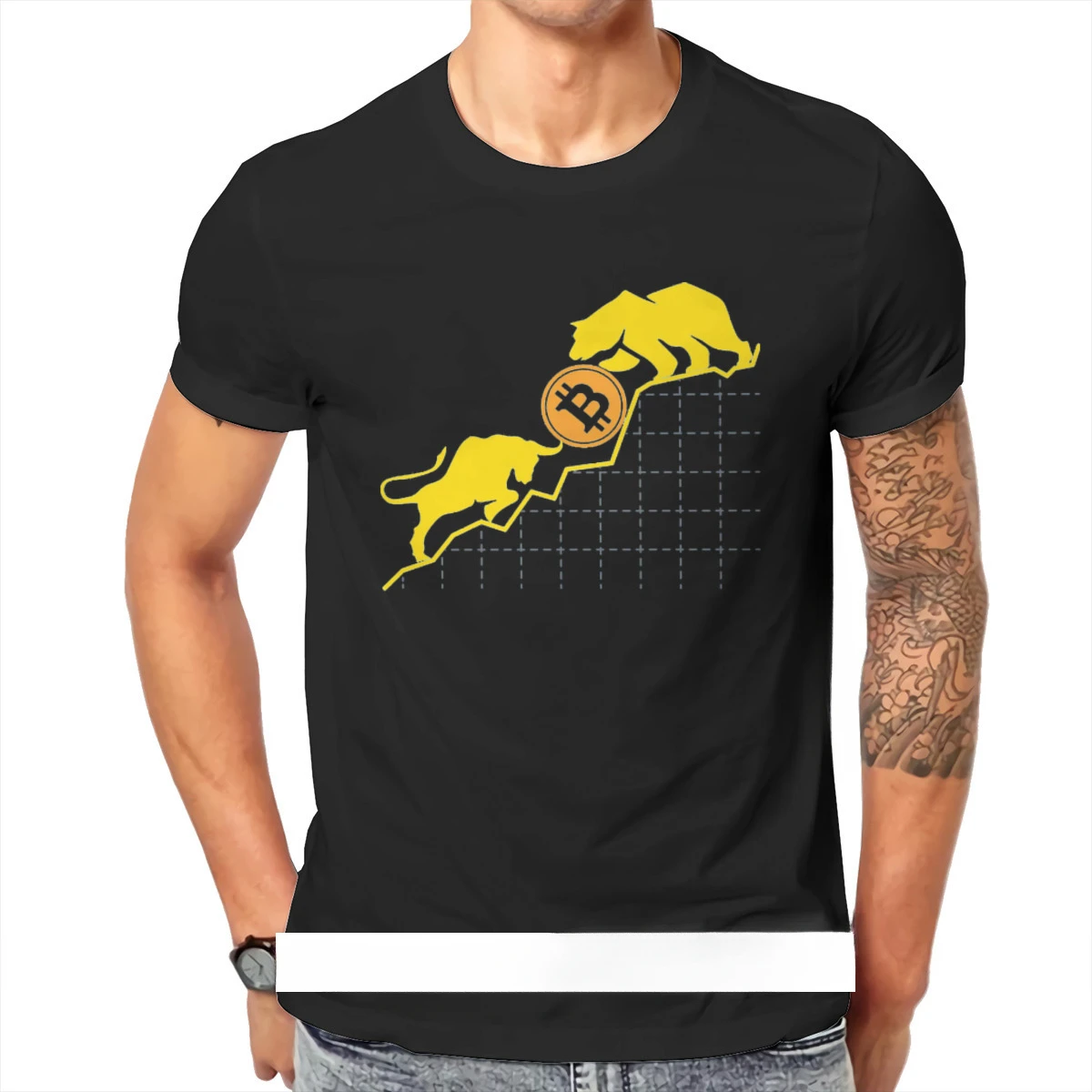 

100% Cotton O Neck T Shirt Bitcoin Cryptocurrency Meme Vs Art Tshirt Vintage Gothic Men's Streetwear Tops Large