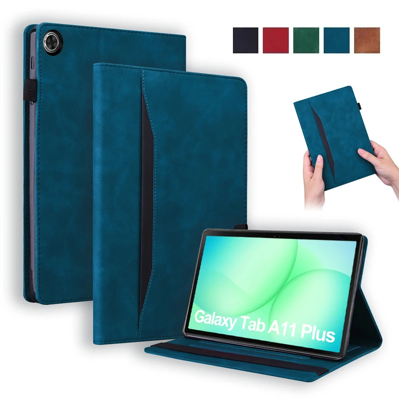 Luxury PU Leather Wallet Tablet Case - Elegant Design