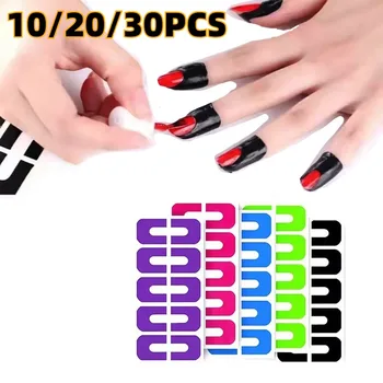 10/20/30PCS UShape Finger Cover Sticker Tape Nail Protector Polish Gel Painting Manicure Protection Nail Art Tools 1