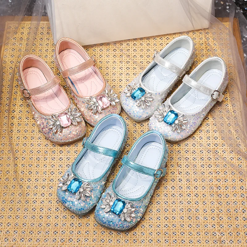 Aisha Princess Shoes 2023 Spring Big Girls Shoes Ice And Snow Strange Leather Shoes Mary Janes Toddler Shoes Girl Flats