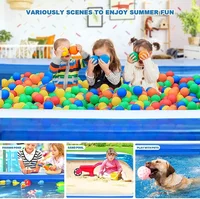 Grande piscine gonflable de 2m/2.6m pour adultes et enfants, baignoire extérieure et intérieure, jouets de fête en famille 4