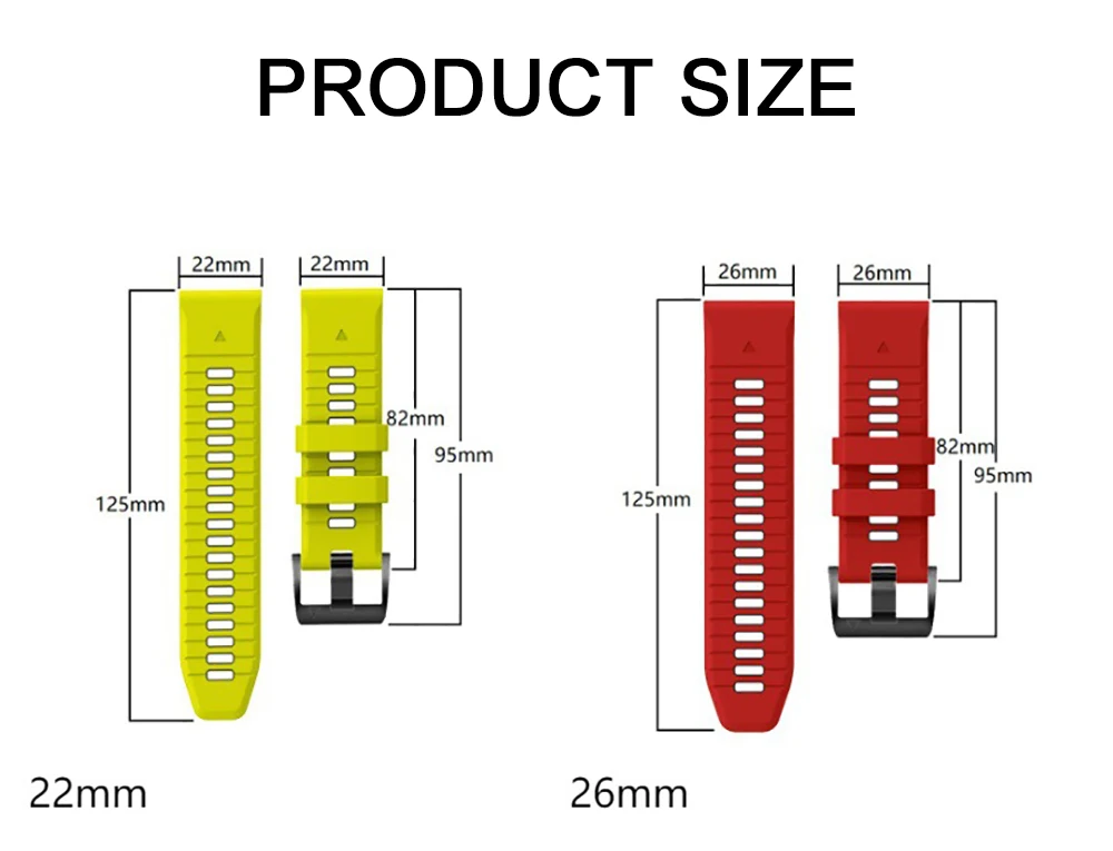 Premium QuickFit Silicone Watch Strap - Durable Replacement Bands