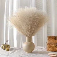 Artificial Pampas Flowers 10pcs Boho Home Decor Bouquet Party Wedding Centerpieces DIY Accessories Fake Flower Reed Pampas Grass 2