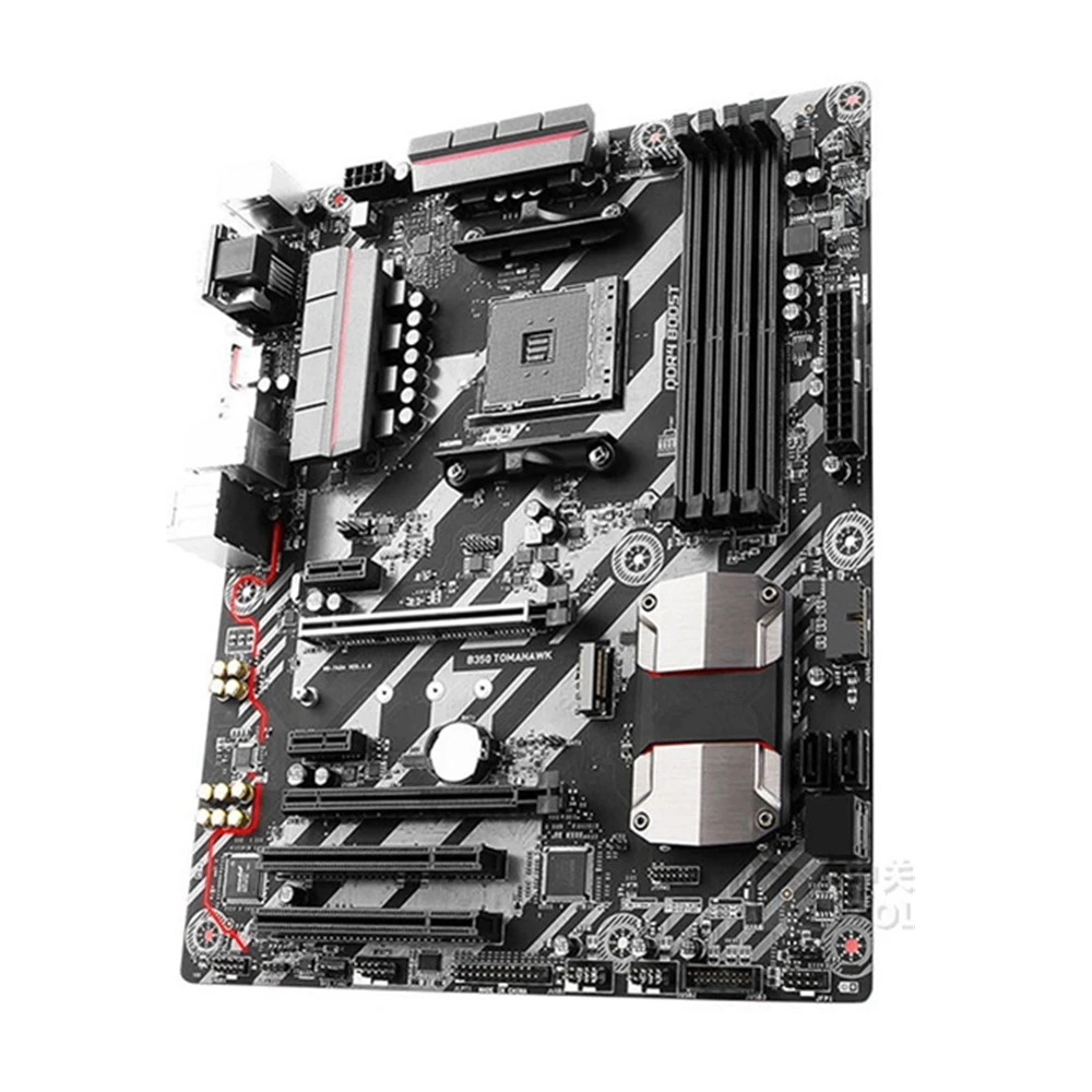 

For B350 TOMAHAWK Gaming Motherboard Athlon II/Athlon DDR4 1866MHz 64GB M.2 VGA DVI AMD B350 Placa-mãe Socket AM4 AMD Ryzen