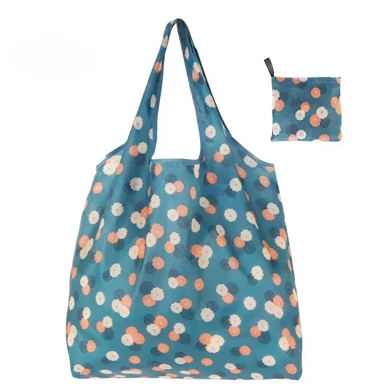 Eco-Friendly Reusable Foldable Tote: Large Multi-Purpose Shopping & Storage Bag