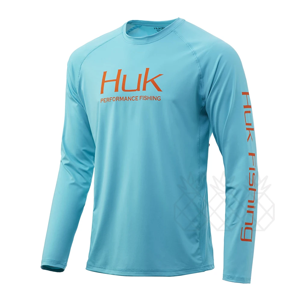 Uv Fishing Shirt HUK Men Performance UPF50 Protection QuickDry Long