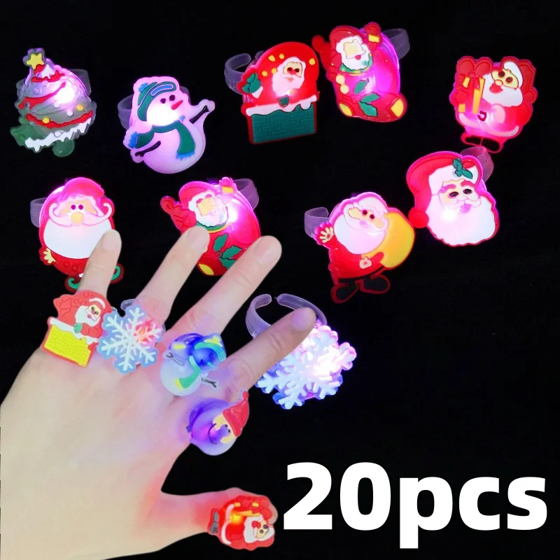 thumbnail image 1 of Anillo luminoso LED navideño 2024, creativo esqueleto fantasma que brilla en la oscuridad, anillo de dedo, luces de juguete, joyería de Halloween, regalos de fiesta, 1 of 5