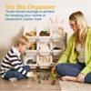 3-Tier Organizer with 9 Bins, Toy Storage, Grey/White 4