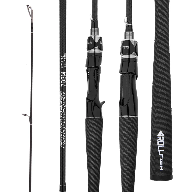 탄소 섬유 스피닝 및 캐스팅 루어 폴 미끼 낚싯대, 무게 4-35g, 1.8m, 저수지 연못, 바다 해변, 패스트 배스 낚싯대 