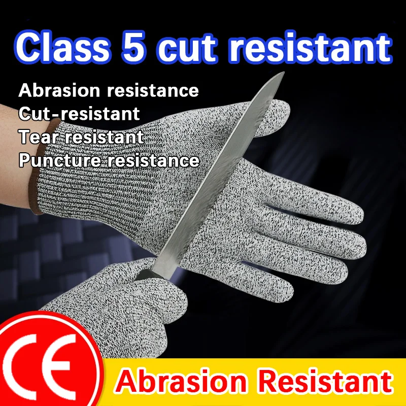Security Protection Anti-Cut Gloves, Cut proof, stab resistant, stainless steel wire, metal mesh, butcher work
