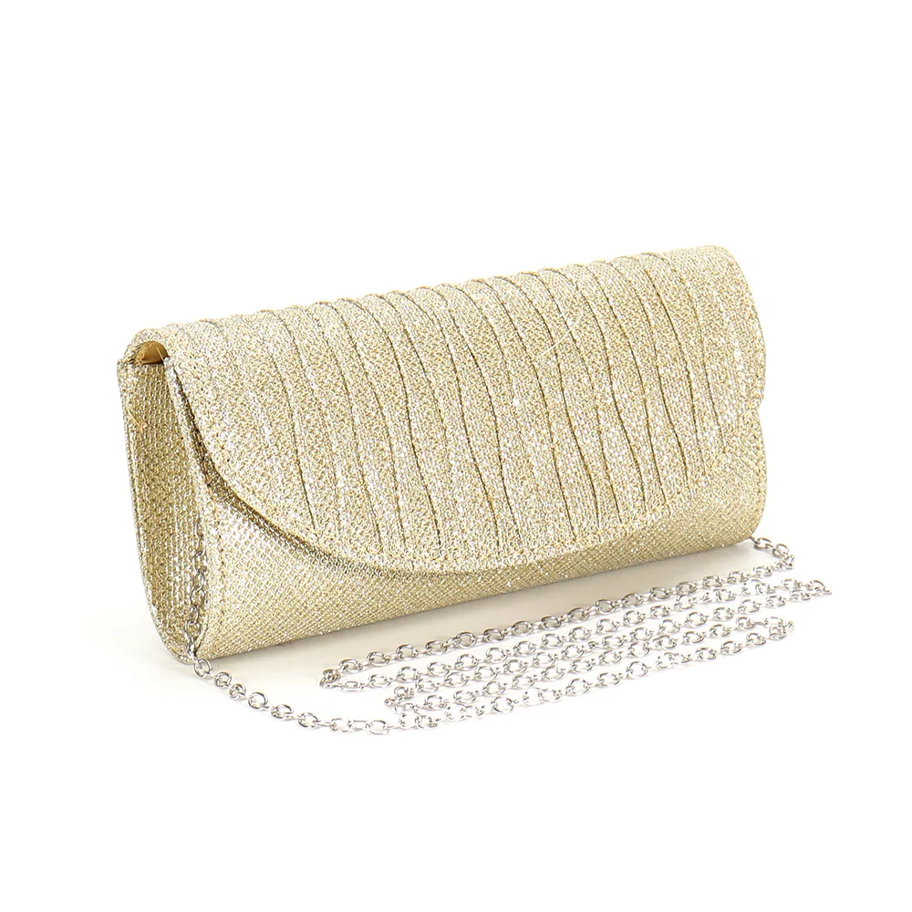 Fashion Evening Clutches Bags for Women's Wedding Party Long Purse Chain Shoulder Bags Ladies Luxury Glitter Sequins Handbags - 5
