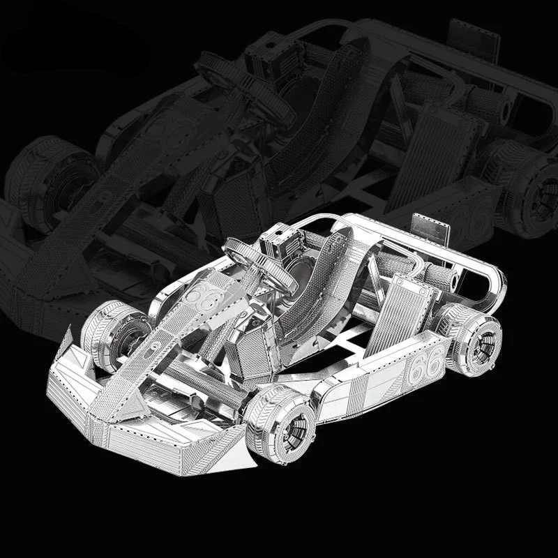 고카트 3D 금속 퍼즐 모델 키트, DIY 레이저 컷 퍼즐, 어린이용 직소 장난감