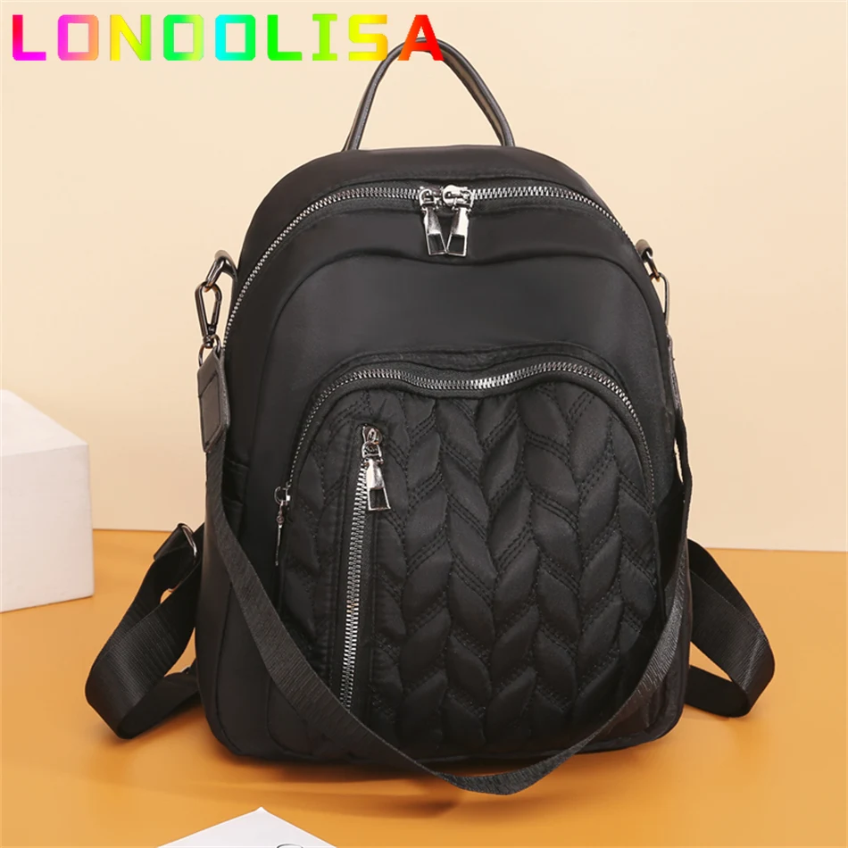 

Повседневный женский рюкзак из ткани Оксфорд с защитой от кражи, с несколькими карманами, вместительные школьные сумки на плечо для девочек-подростков