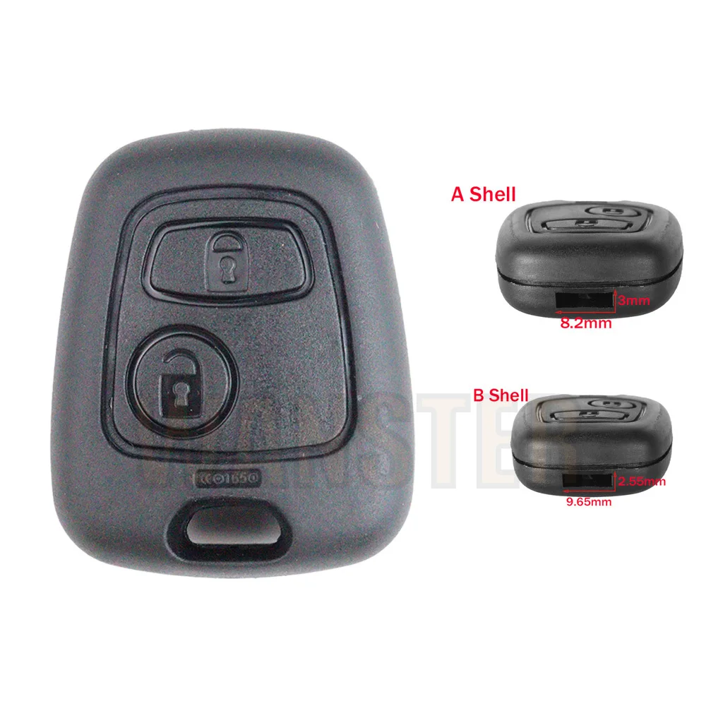 Guscio di ricambio per chiave auto compatibile con Peugeot 107 207 307
