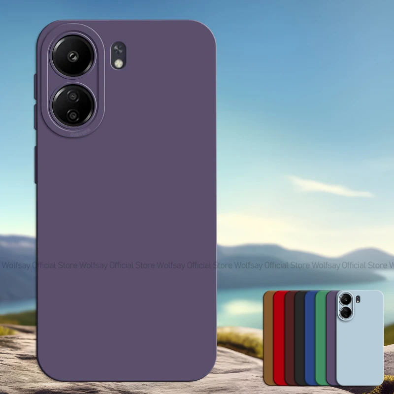 Per Xiaomi Redmi 13C Custodia Xiaomi Redmi 13C Cover Ins Style Luxury Antiurto Tpu Cover Per Telefono In Silicone Liquido Xiaomi Redmi 13C