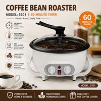 Torréfacteur électrique de grains de café avec contrôle de la température, four de cuisson pour arachides, séchoir à grains, machine à torréfier pour usage domestique 1