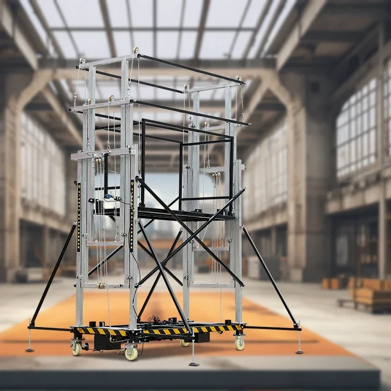 New Electric Scaffolding Lift Construction Machine Multifunctional Remote Control Folding electric scaffold