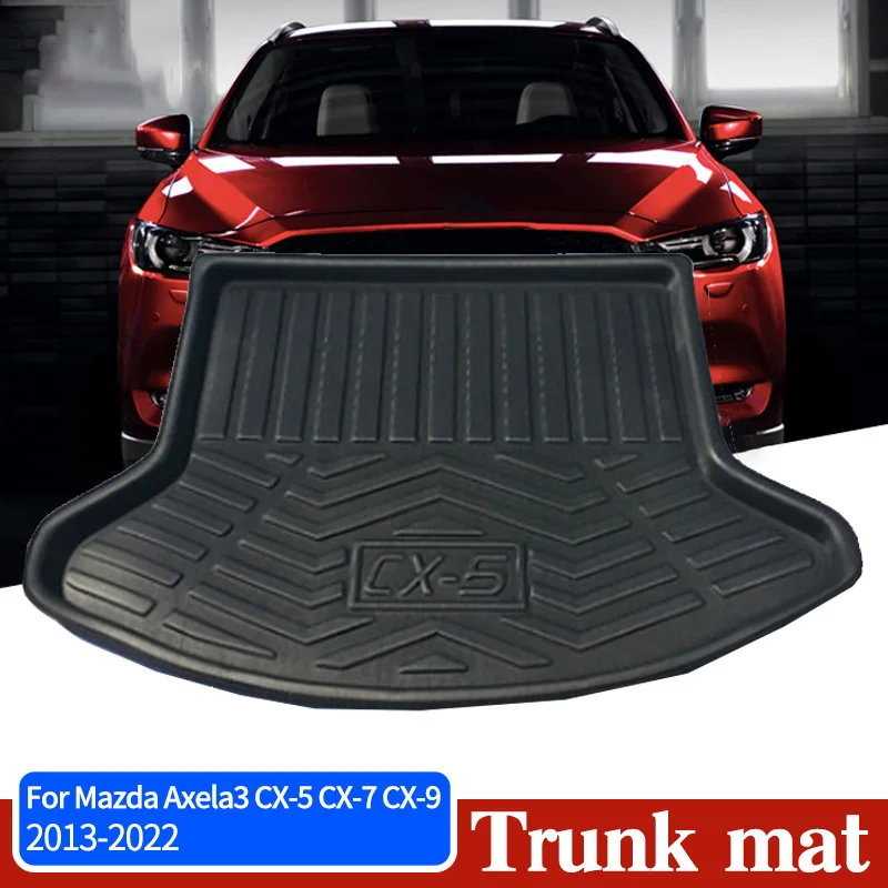 

Автомобильный коврик для хранения в багажнике для Mazda Axela3 CX-5 CX-7 2013-2022, грузовой поднос, водонепроницаемые прокладки из ТПЭ, аксессуары, 1 шт.