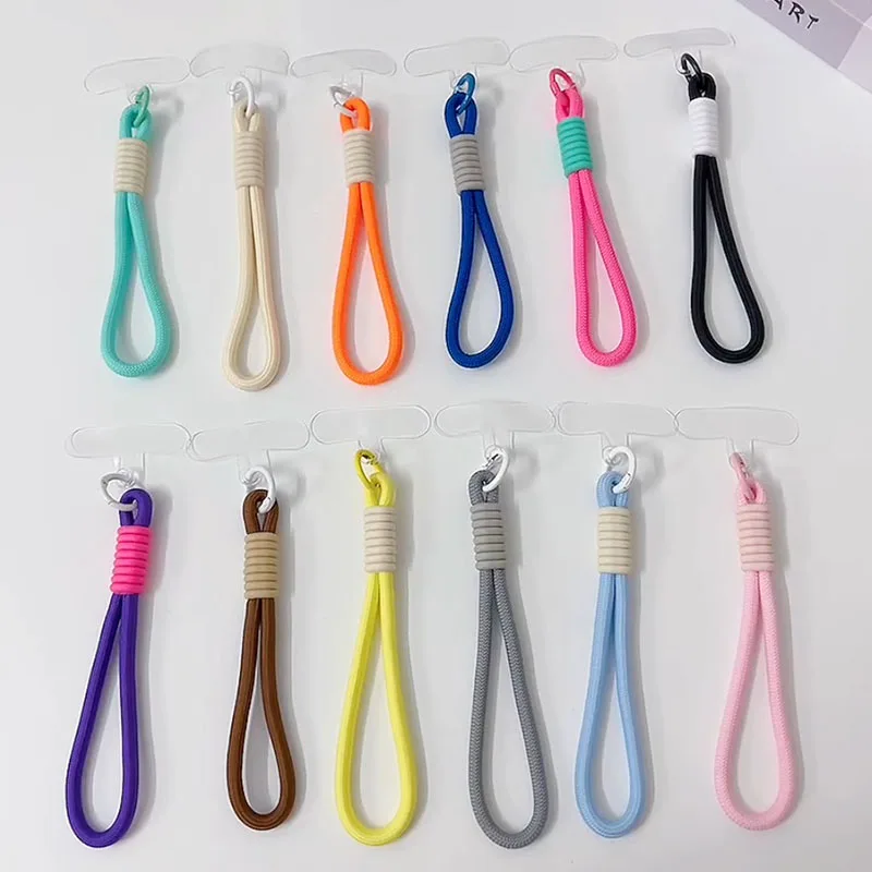 Universal Mobile Phone Lanyard Strap with Patch and Wristband Keychain