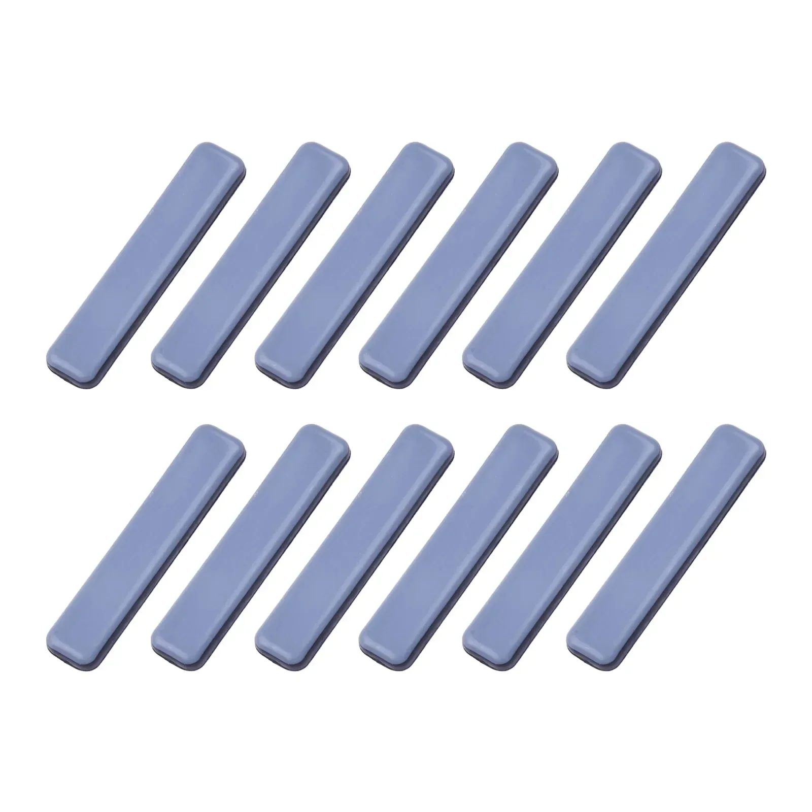 12pcs Furniture Glides PTFE Self-Adhesive Furniture Sliders Moving Pads Chair Pads Floor Protector 15x75mm furniture leg pads furniture foot pads rubber furniture feet pads furniture leg caps furniture foot protector furniture gliders furniture foot mats furniture feet
