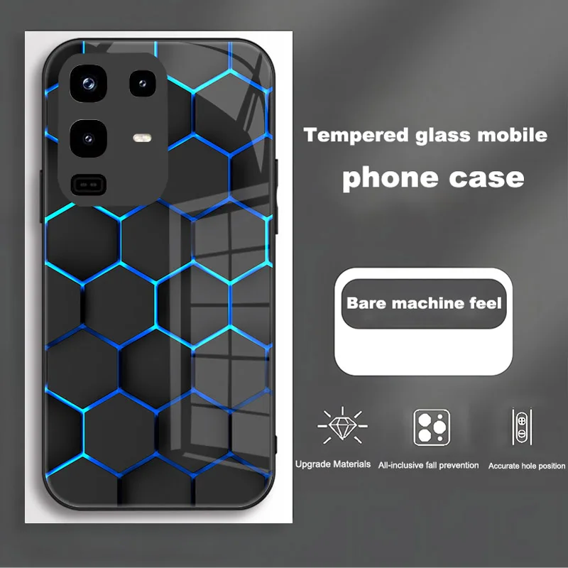 Premium Shockproof Phone Case with Tempered Glass Shell - Enhanced Protection and Style