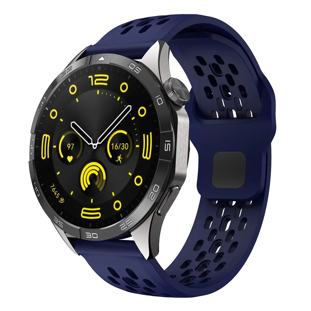 Versatile 20mm/22mm Silicone Smartwatch Strap