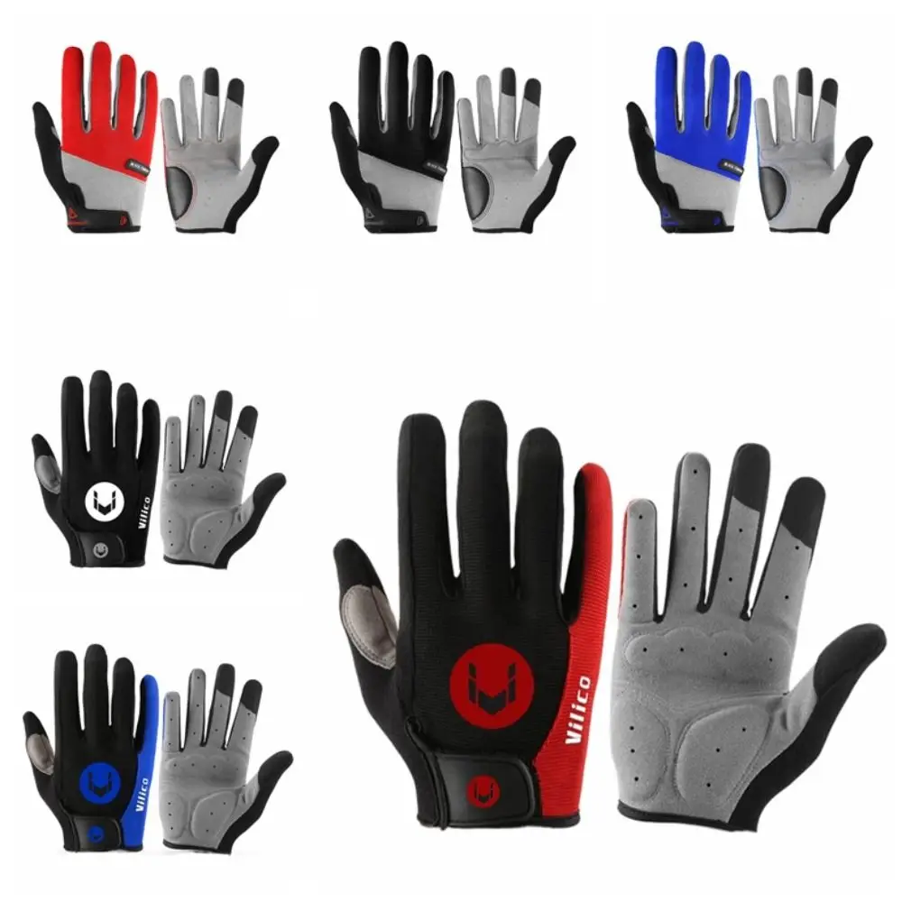 

1 пара нескользящих перчаток на весь палец спуск пота амортизирующие перчатки для верховой езды термостойкие удобные