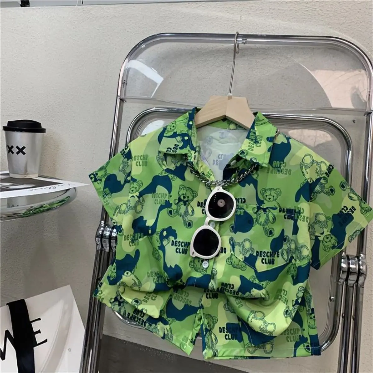 

2023 Toddler Boy Set Kid Clothing Suit Summer Outing Korea Shirt+shorts Pant 2 PCS Clothes For Children's 2 3 4 6 8 10 Years