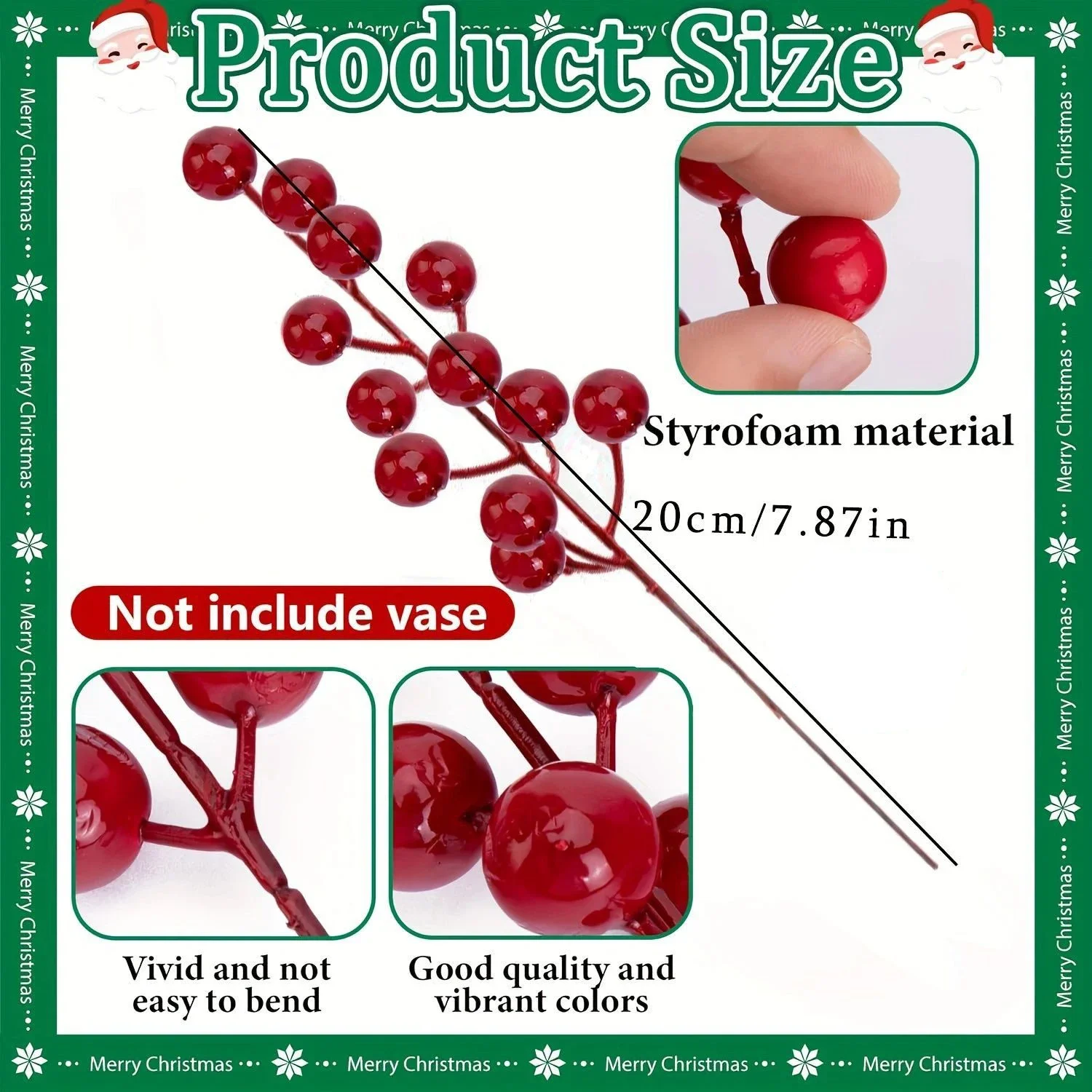 10Pcs Christmas Artificial Pine Branches Faux Evergreen Norfolk Pine Cypress Leaves Stems Fake for DIY Craft Garland Home Decor