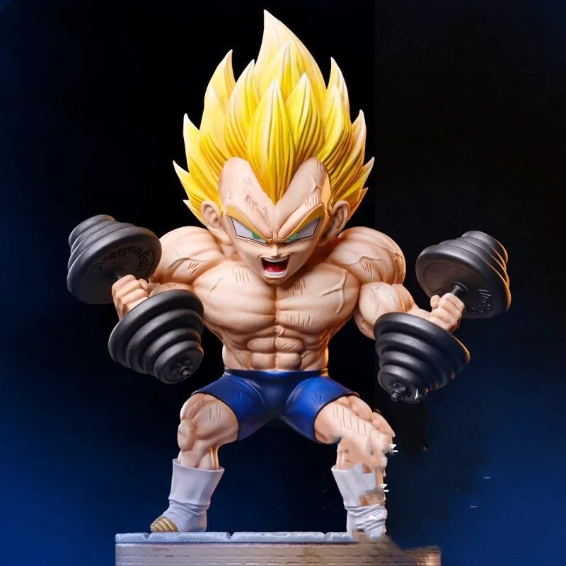 

new Anime Dragon Ball Vegeta Bodybuilding muscle Ver. PVC Action Figure Dragon Ball Z Model Toys Gift 17cm