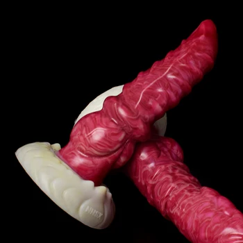 NNSX Big Knot Dog Dildo with Suction Cup Sax Toys for Women Animal Dildo Multicolor Soft Cheap Fantasy Cheap SiliconeMaturbator 4