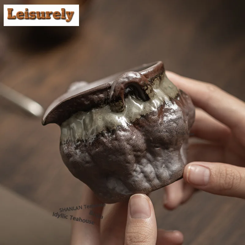 Coarse Pottery Clear Water Tea Pitcher Pour Tea Cha Hai Dispenser Justice Cup Green Tea Fair Mug Teaware Collection Accessories