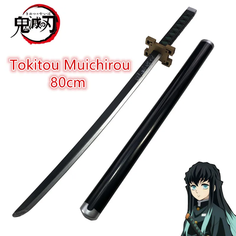 Anime Originale Kimetsu No Yaiba Katana Arma Cosplay Demon Slayer Spada Tokitou Muichirou Kyoujurou Tanjirou Spade 80Cm
