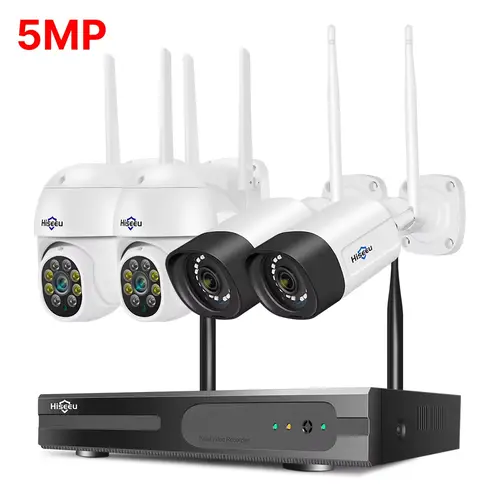 Hiseeu 5MP Wireless WiFi Camera System Outdoor Motion Tracking Audio Video Recorder CCTV Cameras 10CH NVR Video Surveillance Kit - Image 7