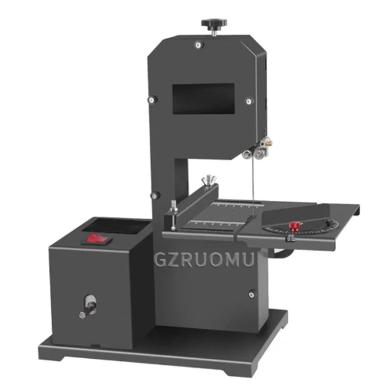 Portable Band Saw Electric Desktop Woodworking Band Saw Machine Small Multifunction Curve Cutting Tool With 1 Linear Saw Strip 1750RPM 70 MM woodworking tools woodworking table saw portable band saw