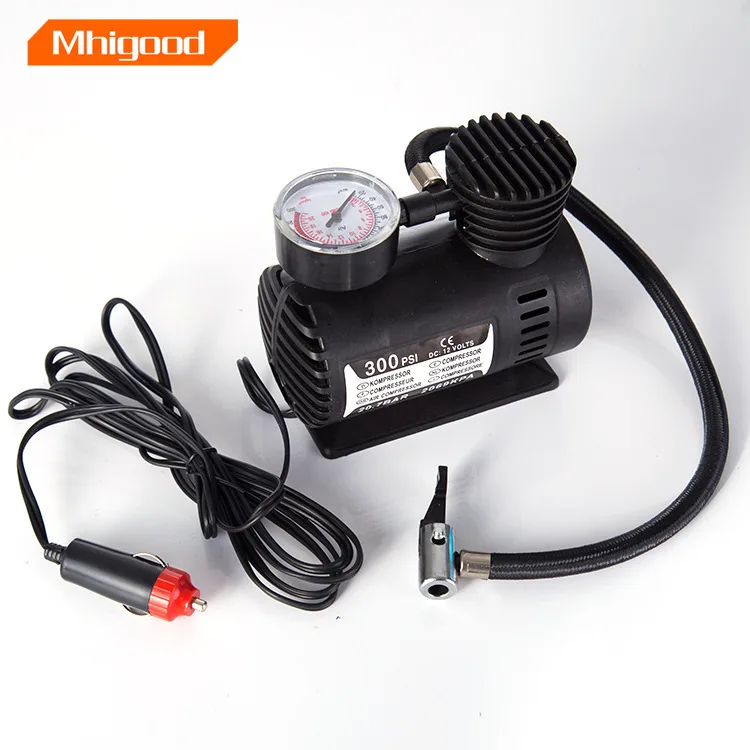 

Портативный воздушный мини-компрессор, насос для накачки шин, 12 В, 300 фунтов на кв. дюйм, 15LPM, для быстрого накачивания шин, мотоциклов, байкеров, велосипедов, черный