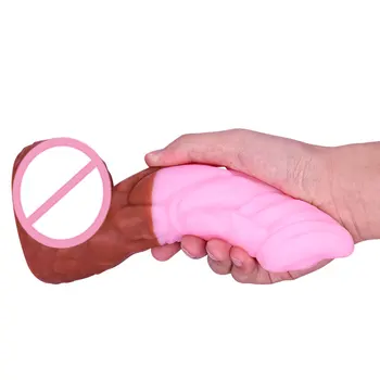 Soft Monster Penis Colorful Dildo Liquid Silicone G Spot Penis Strong Suction Cup Sex Toy For Women And Adult Female Masturbate 5