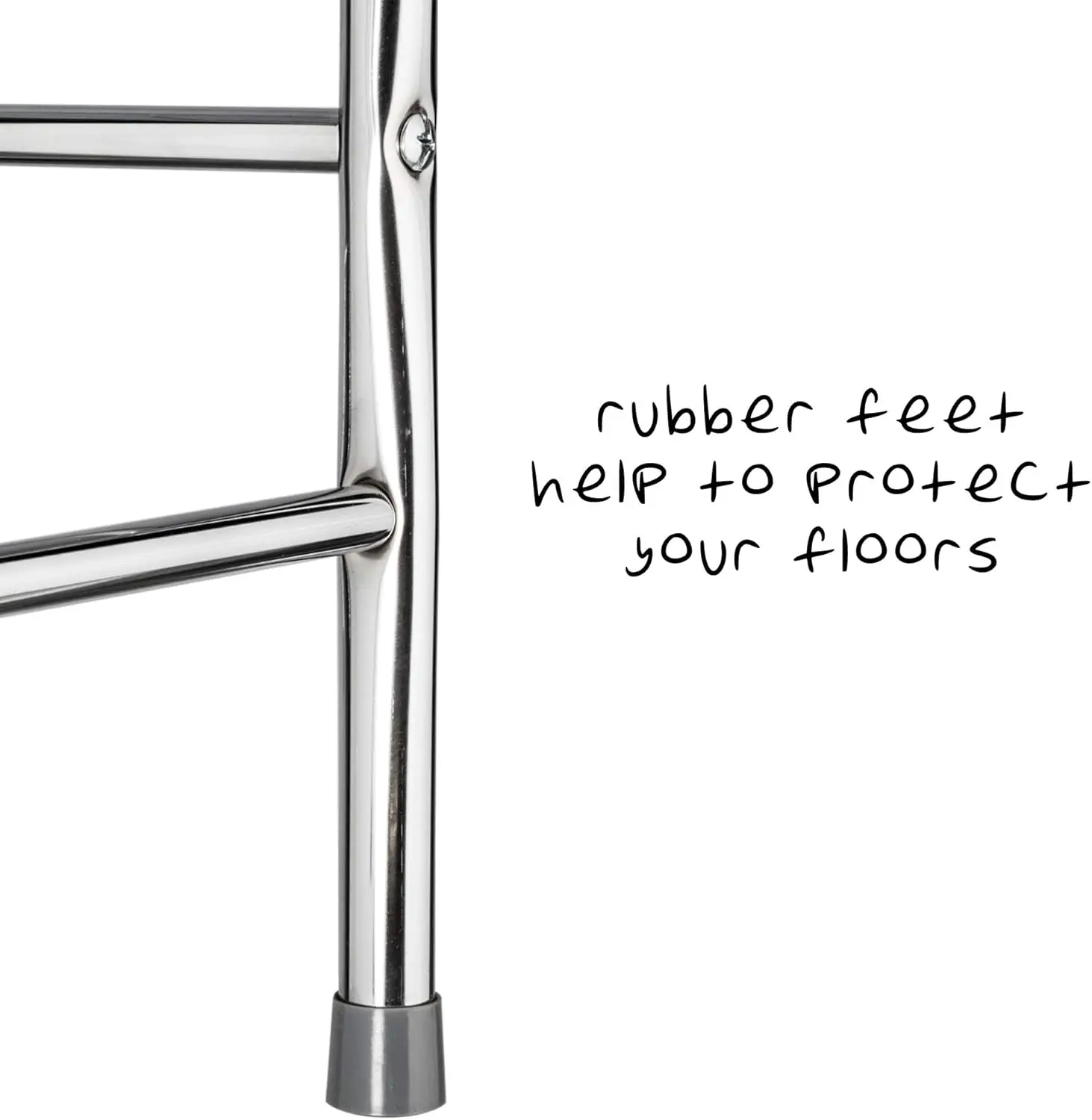 Honey-Can-Do 4-Tier Space Saver Shelf, Chrome, 24.02" L x 11.02" W x 67.72" H, BTH-05281 5