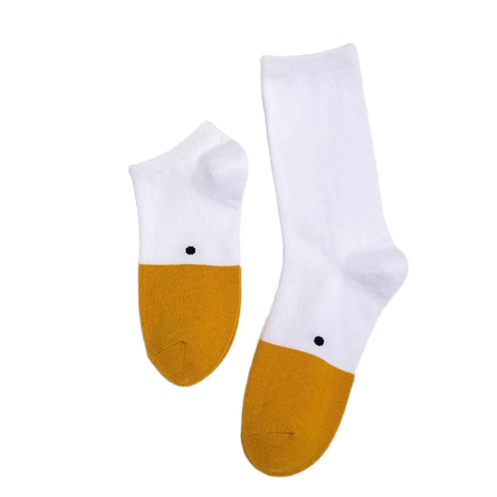 2 Pair Goose Head Socks Women Casual Cotton Cute Duck Custom Sock Novelties Animal Fashion Happy Warm Harajuku Angry Birds Sox |