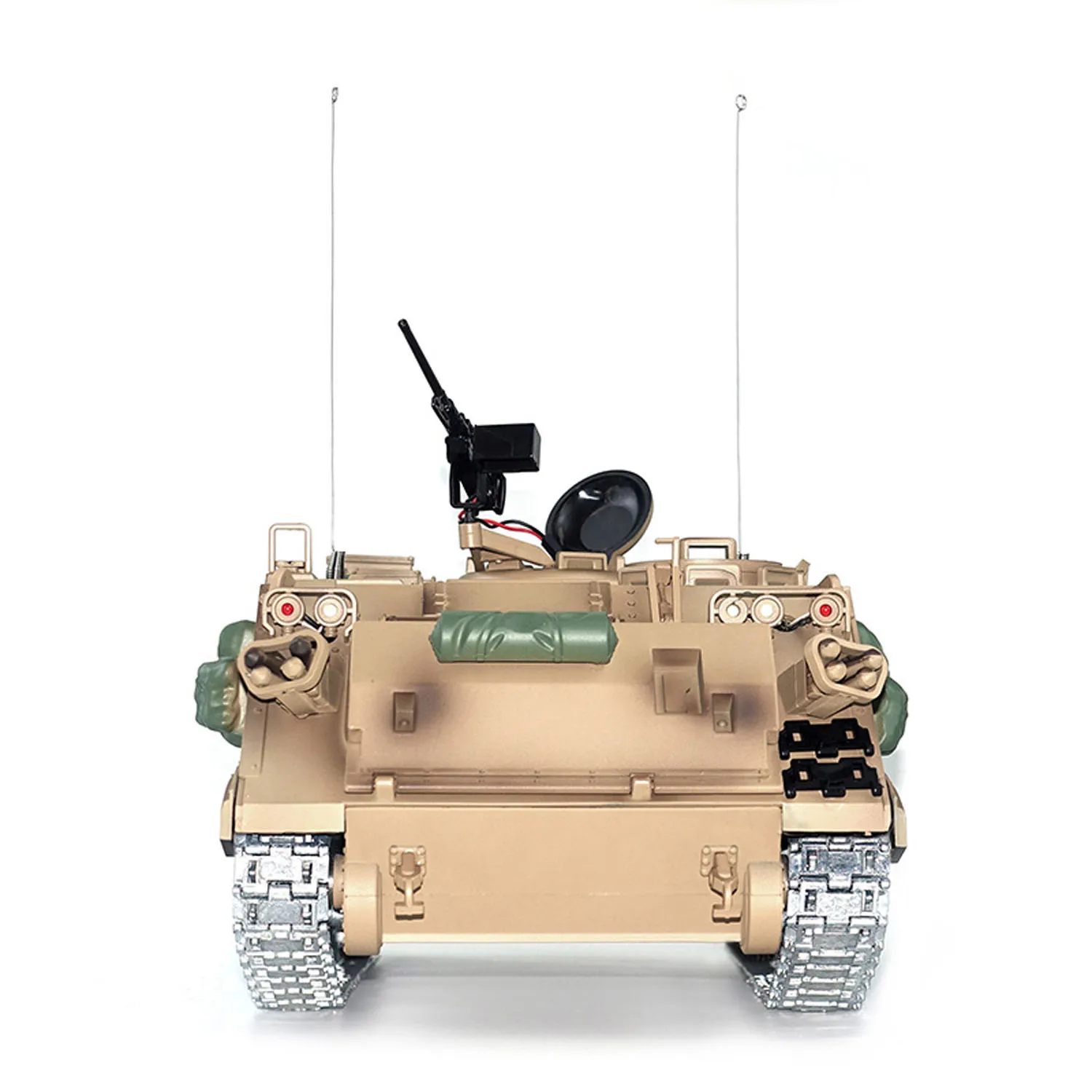 TD 1/16 RC 탱크 M2412-C M113A2 APC 적외선 포탑 회전 360도 제어 금속 휠 전동 군용 차량