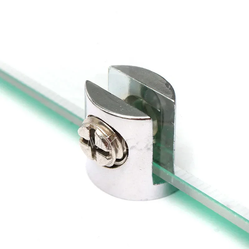 8 Pezzi Morsetto Per Vetro Supporto Per Mensola In Vetro Fissaggio Regolabile A Parete Vetro Adattivo Spessore 6 8 Mm 98944038 - copertina