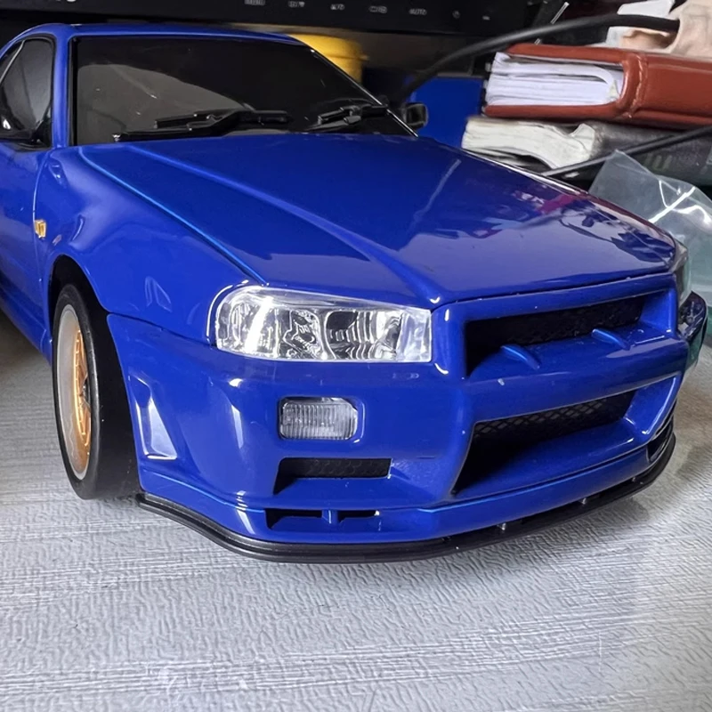 In Stock 2.4G LD1899 1/18 rc drift car GTR R34 Metal Alloy Body Shell Full proportional control Remote Control Car in Gyroscope 6
