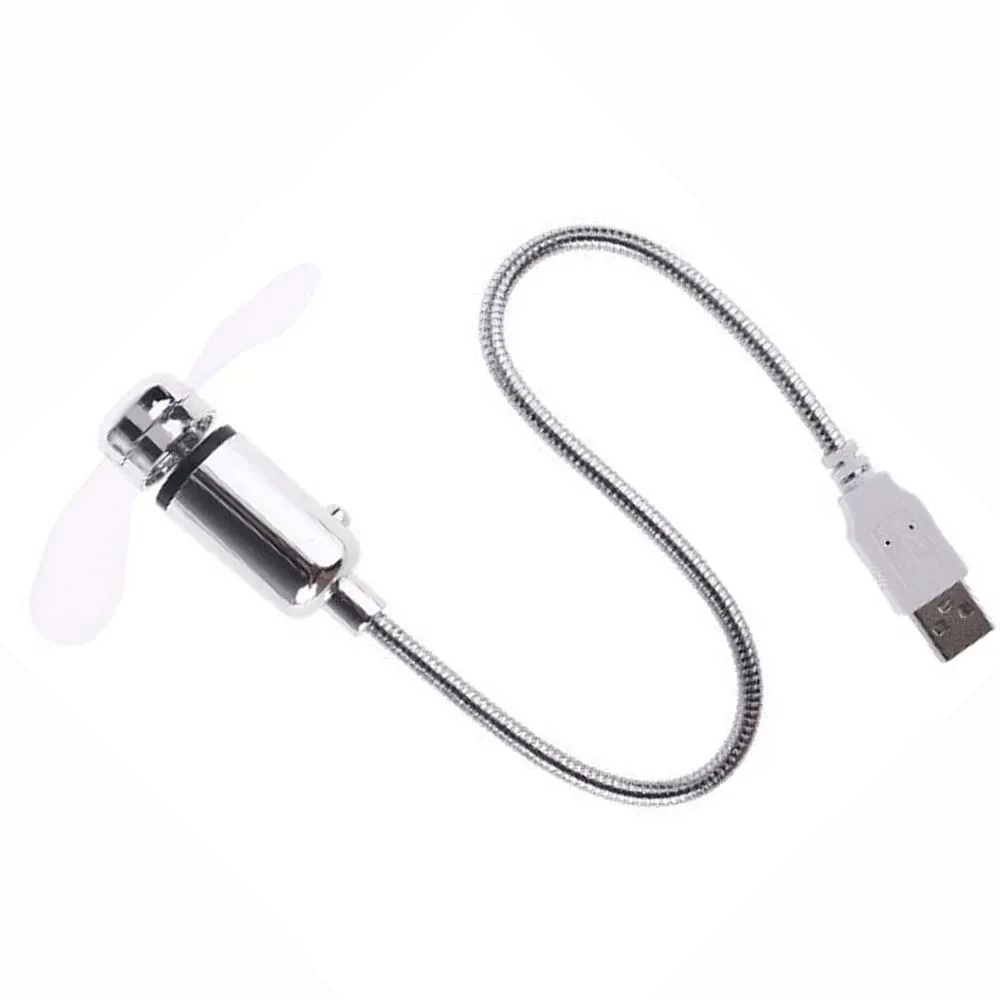 휴대용 USB 전원 냉각 팬 USB 팬 유연한 냉각 팬 데스크탑 PC 컴퓨터 노트북용 유연한 구즈넥 공기 송풍기