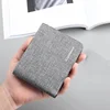 Canvas Men Wallet Black/blue/gray Card Holder Wallet Male Money Bag ID/photo/bank Holder Short Purse Credit Card Case Bag 5