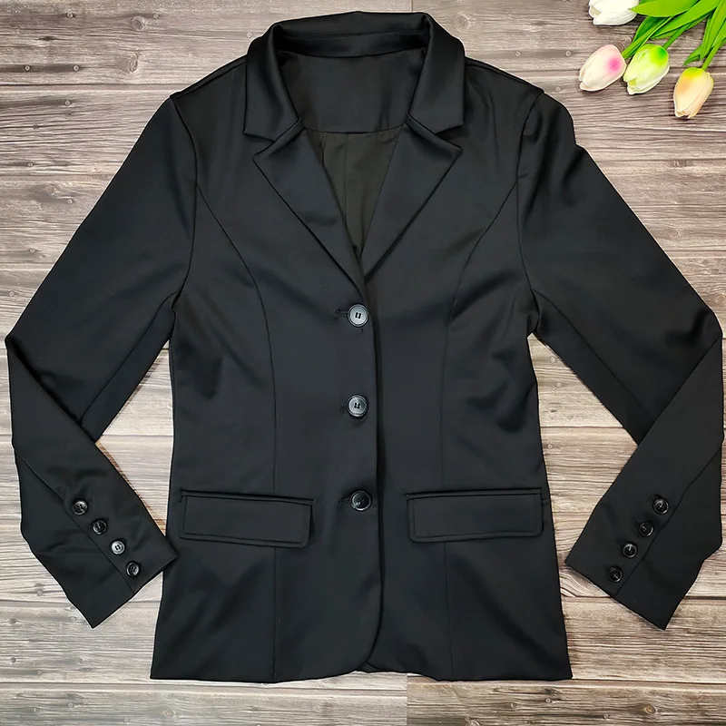 black Equestrian Top
