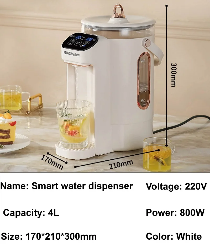 Home Smart Electric Kettle Keep Warm Electric Water Bottle 6 Gear Temperature Adjust Large Capacity Split Water Dispenser 4L