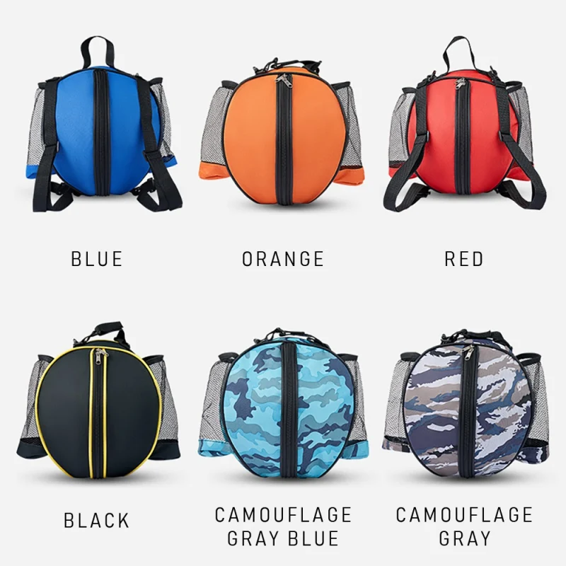 Sports Bags Sports Backpacks Basketball Sports ball bag Football Volleyball Softball Adjustable shoulder strap 2 side Mesh pockets Holder carrier accessories